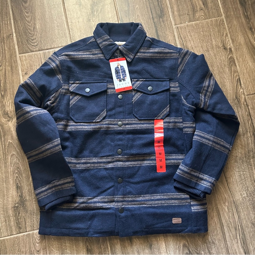Jacks New York Sherpa Lined Wool Blend Jacket